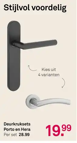 Karwei Deurkruksets Porto en Hera aanbieding