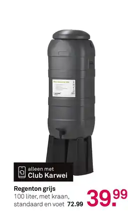 Karwei Regenton grijs aanbieding