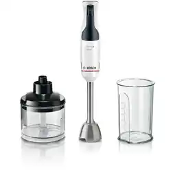Bol.com Bosch ErgoMaster - Staafmixer - 800W - Inclusief Hakmolen - Roestvrij Staal - Wit/Zilver aanbieding