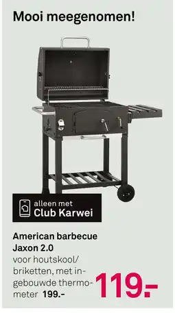 Karwei American barbecue Jaxon 2,0 aanbieding
