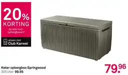 Karwei Keter opbergbox Springwood aanbieding