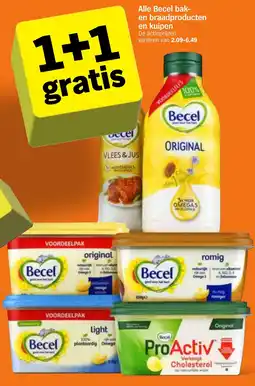 Albert Heijn Alle Becel bak en braadproducten en kuipen aanbieding