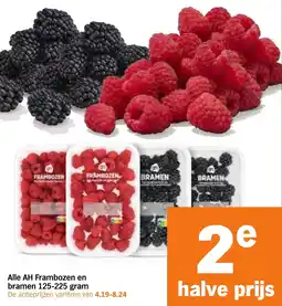 Albert Heijn Alle AH Frambozen en bramen aanbieding
