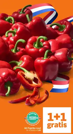 Albert Heijn AH Paprika rood aanbieding