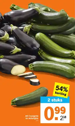 Albert Heijn AH Courgette en aubergine aanbieding