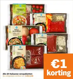 Albert Heijn Alle AH Italiaanse verspakketten aanbieding