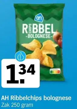 Albert Heijn AH Ribbelchips bolognese aanbieding