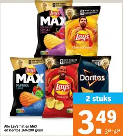 Albert Heijn Alle Lay's flat en MAX en Doritos aanbieding