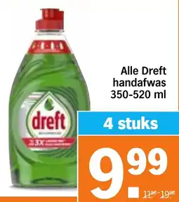 Albert Heijn Alle Dreft handafwas aanbieding