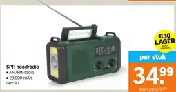 Albert Heijn SPR noodradio aanbieding