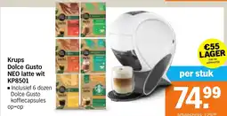 Albert Heijn Krups Dolce Gusto NEO latte wit KP8501 aanbieding