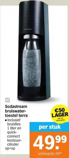 Albert Heijn Sodastream bruiswatertoestel terra aanbieding