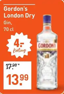 Albert Heijn Gordon's London Dry Gin aanbieding