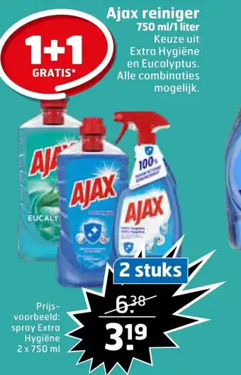 Trekpleister Ajax reiniger aanbieding