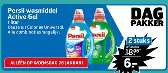 Trekpleister Persil wasmiddel active gel 1L aanbieding