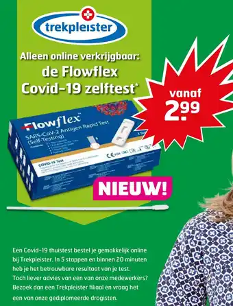 Trekpleister De flowflex covid-19 zelftest aanbieding