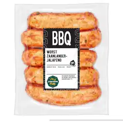 Albert Heijn AH BBQ worst Zaanlander jalapeño aanbieding