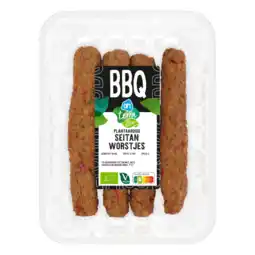 Albert Heijn AH Terra Biologisch plantaardige seitan worstjes aanbieding