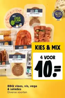 Jumbo BBQ vlees, vis, vega & salades aanbieding