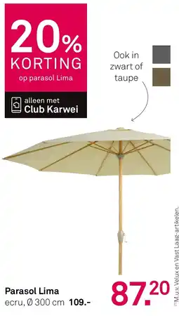 Karwei Parasol Lima aanbieding