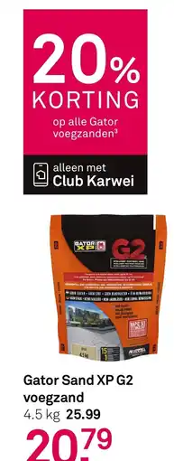 Karwei Gator Sand XP G2 voegzand aanbieding