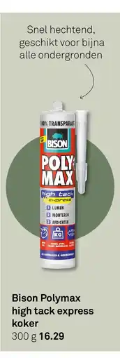 Karwei Bison Polymax high tack express koker aanbieding