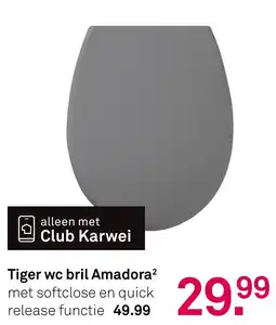 Karwei Tiger wc bril Amadora² aanbieding