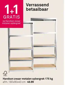 Karwei Handson zwaar metalen opbergrek 175 kg aanbieding