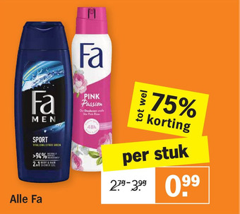 Albert Heijn Alle Fa aanbieding