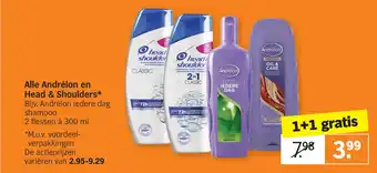 Albert Heijn Alle Andrélon en Head & Shoulders* aanbieding