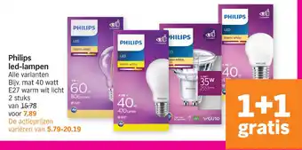 Albert Heijn Philips led-lampen aanbieding