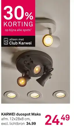 Karwei KARWEI duospot Maks aanbieding