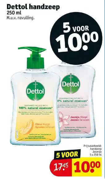 Kruidvat Dettol handzeep 250ml aanbieding