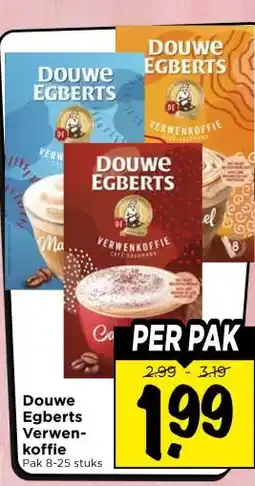 Vomar Voordeelmarkt Douwe Egberts Verwen- koffie aanbieding