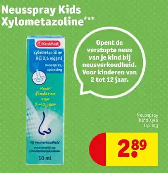 Kruidvat Neusspray kids xylometazoline aanbieding