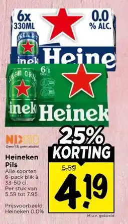 Vomar Voordeelmarkt Heineken Pils aanbieding