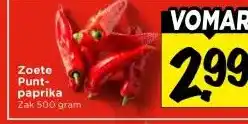 Vomar Voordeelmarkt Zoete Punt- paprika aanbieding