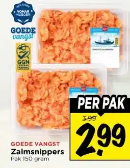 Vomar Voordeelmarkt GOEDE VANGST Zalmsnippers aanbieding