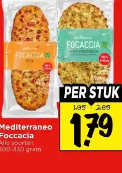 Vomar Voordeelmarkt Mediterraneo Foccacia aanbieding