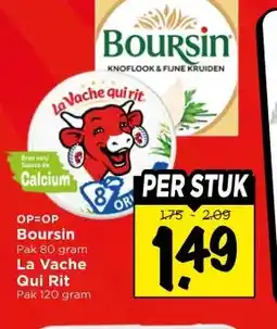 Vomar Voordeelmarkt Boursin Boursin La Vache Qui Rit aanbieding