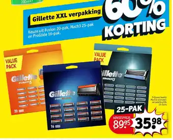 Kruidvat Gillette XXL verpakking aanbieding