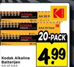 Vomar Voordeelmarkt Kodak Alkaline Batterijen aanbieding