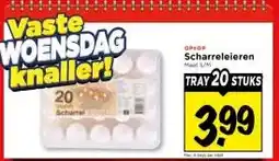Vomar Voordeelmarkt ScharreleierenTRAY 20 STUKS aanbieding