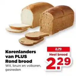 PLUS Korenlanders van PLUS Rond brood aanbieding
