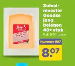 PLUS Zuivel- meester Goudse jong belegen 48+ stuk aanbieding