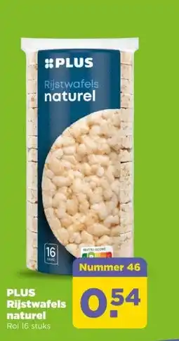 PLUS PLUS Rijstwafels naturel aanbieding
