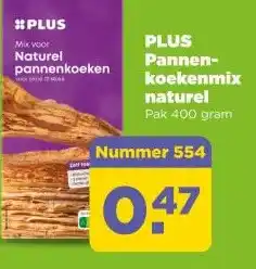 PLUS PLUS Pannen- koekenmix naturel aanbieding