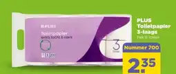 PLUS PLUS Toiletpapier 3-laags aanbieding