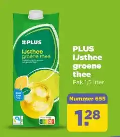 PLUS PLUS IJsthee groene thee aanbieding