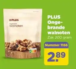 PLUS PLUS Onge- brande walnoten aanbieding